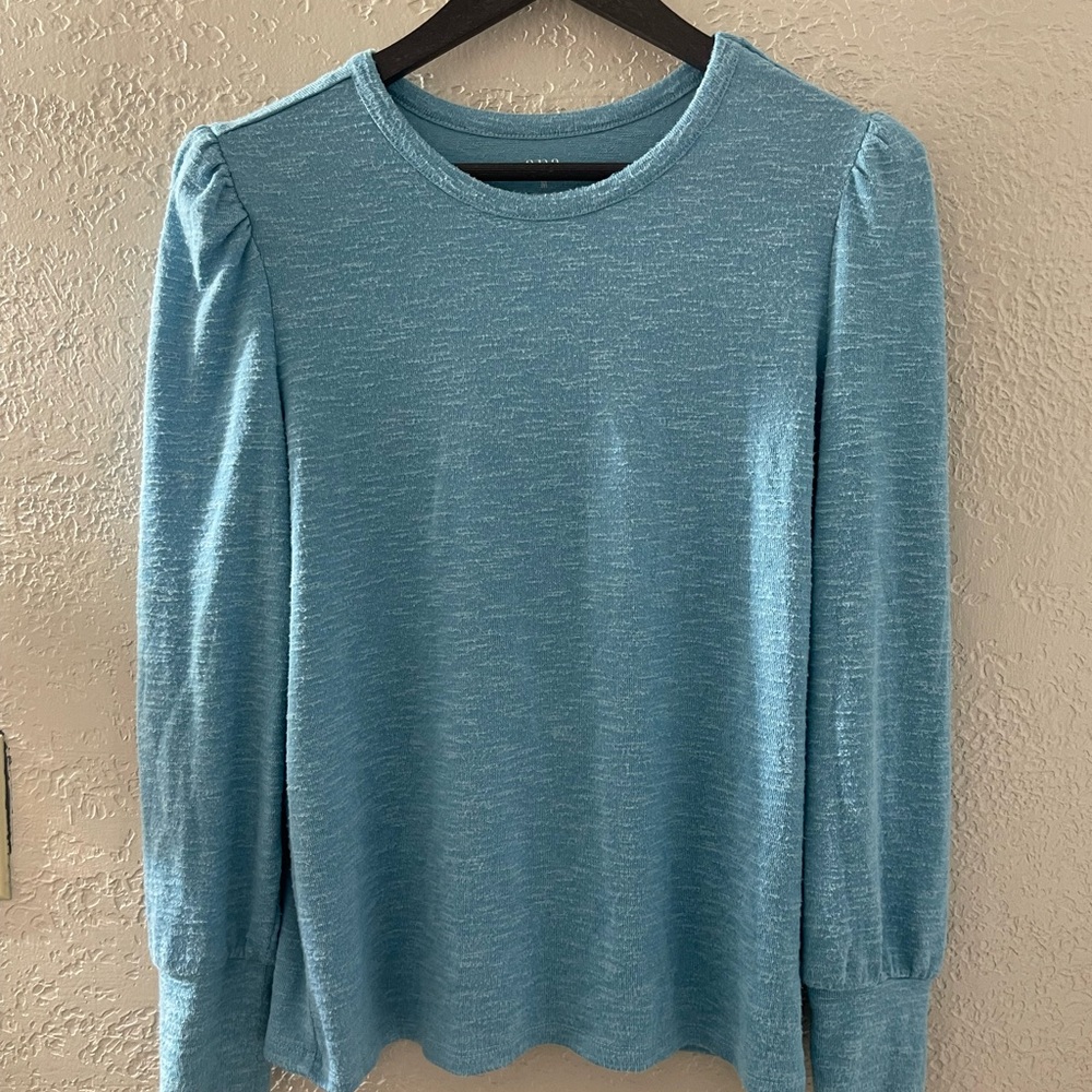a.n.a Teal Long Sleeve Women's‎ Tunic